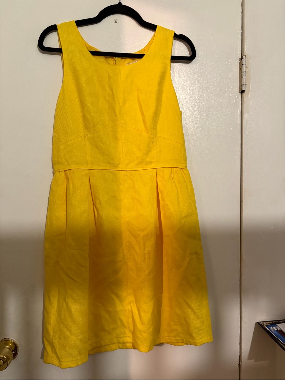 J. Crew Sunny Yellow Sleeveless A-Line Dress